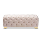 Banc ottoman en velours