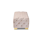 Banc ottoman en velours