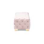 Banc ottoman en velours