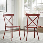 Chaises de salle à manger en métal (lot de 2)