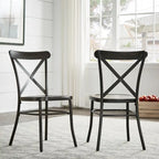 Chaises de salle à manger en métal (lot de 2)
