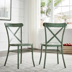 Chaises de salle à manger en métal (lot de 2)