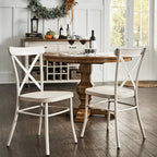 Chaises de salle à manger en métal (lot de 2)