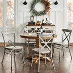 Chaises de salle à manger en métal (lot de 2)