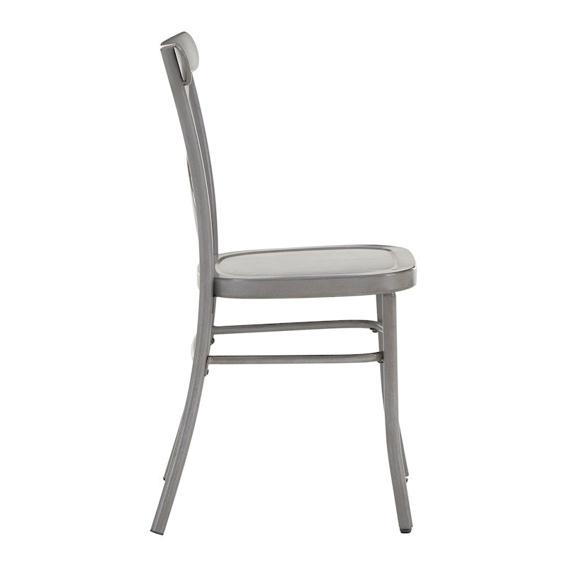 Chaises de salle à manger en métal (lot de 2)