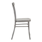 Chaises de salle à manger en métal (lot de 2)