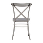Chaises de salle à manger en métal (lot de 2)