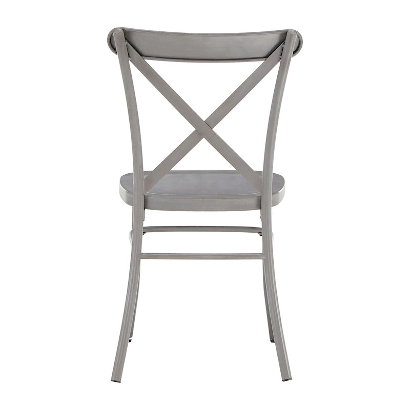 Chaises de salle à manger en métal (lot de 2)