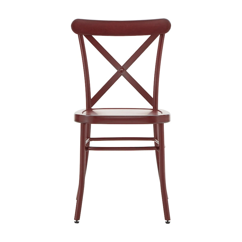 Chaises de salle à manger en métal (lot de 2)