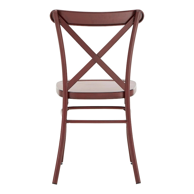 Chaises de salle à manger en métal (lot de 2)