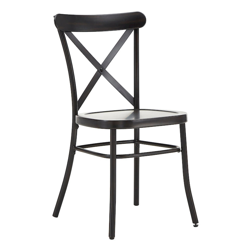 Chaises de salle à manger en métal (lot de 2)