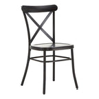 Chaises de salle à manger en métal (lot de 2)