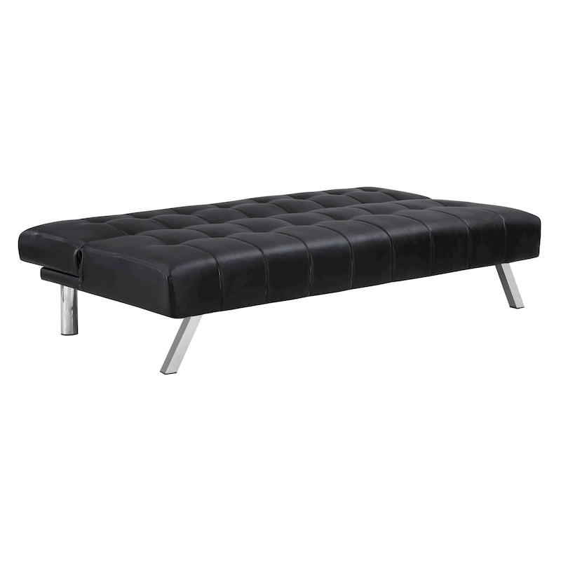 Futon avec pieds en acier inoxydable