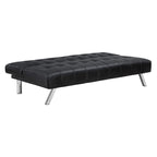 Futon avec pieds en acier inoxydable