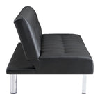 Futon avec pieds en acier inoxydable