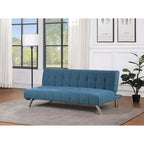 Futon avec pieds en acier inoxydable