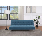 Futon avec pieds en acier inoxydable