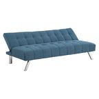 Futon avec pieds en acier inoxydable