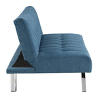 Futon avec pieds en acier inoxydable