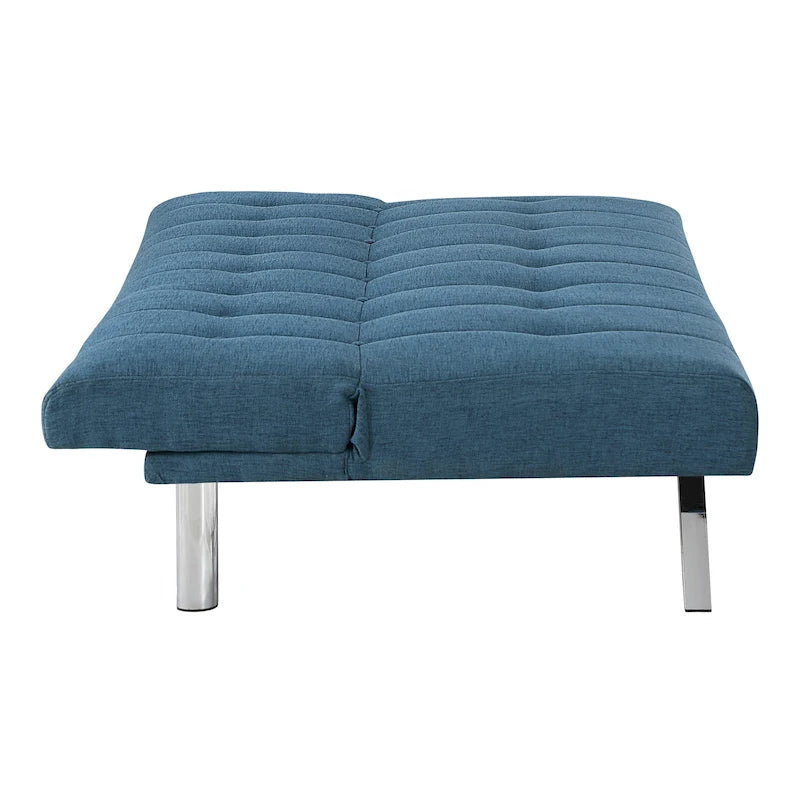 Futon avec pieds en acier inoxydable