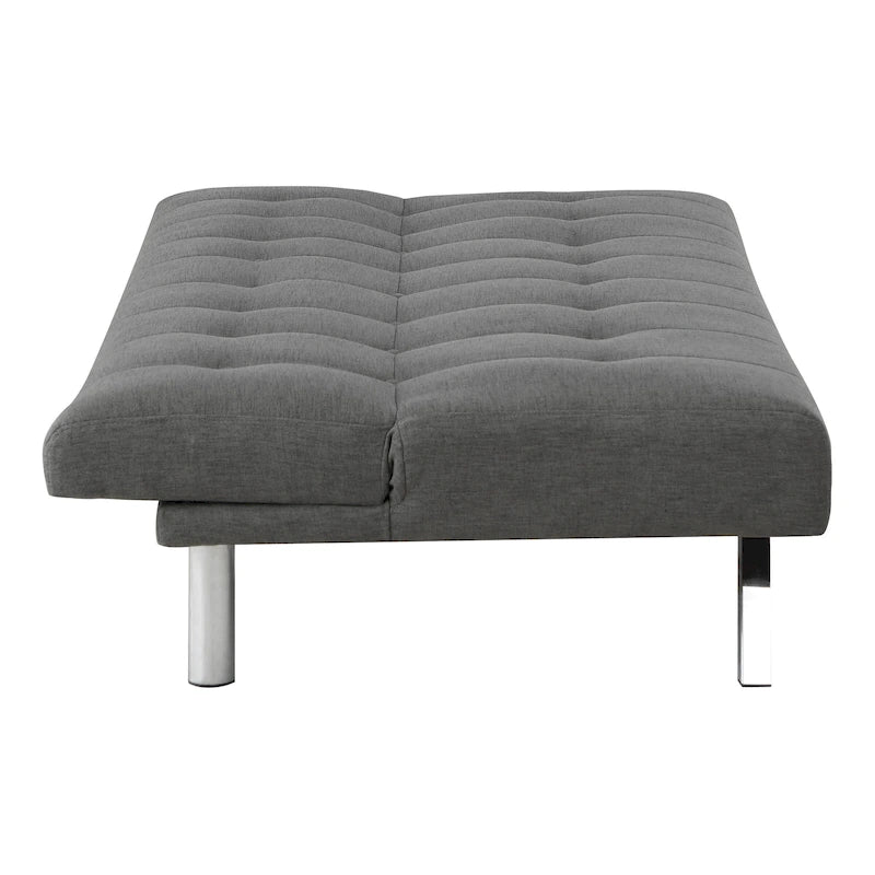 Futon avec pieds en acier inoxydable