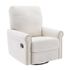 Ensemble de 2 fauteuils de relaxation inclinables manuellement pivotants à 360 degrés