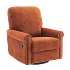 Ensemble de 2 fauteuils de relaxation inclinables manuellement pivotants à 360 degrés