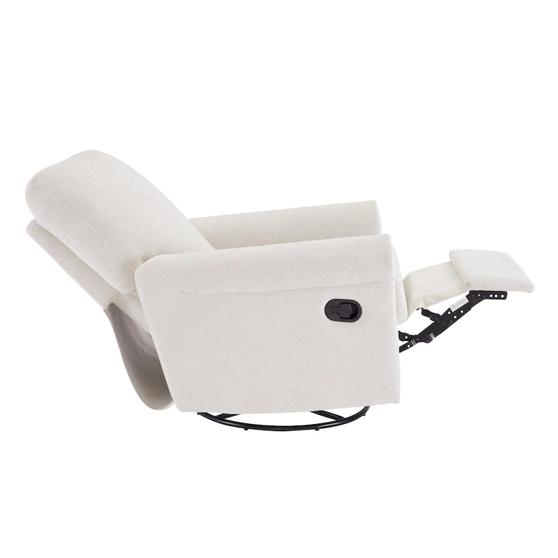 Ensemble de 2 fauteuils de relaxation inclinables manuellement pivotants à 360 degrés