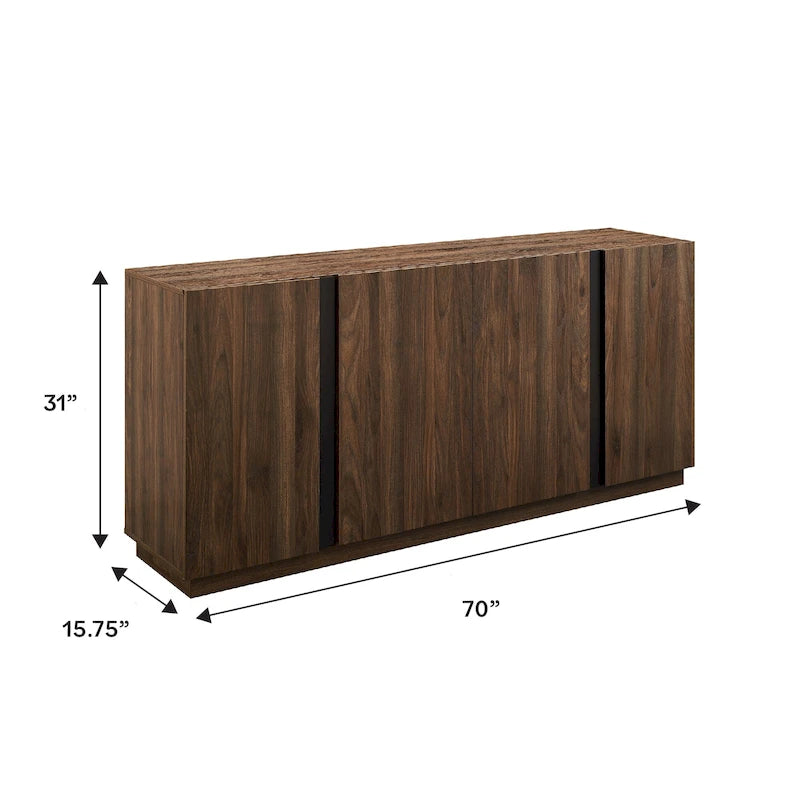 Buffet minimaliste 4 portes de 70 pouces