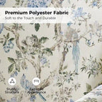 Fauteuil à bascule pivotant en tissu fleuri confortable avec accoudoirs roulés