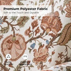 Fauteuil à bascule pivotant en tissu fleuri confortable avec accoudoirs roulés