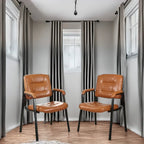 Fauteuils de bureau de direction en cuir de qualité supérieure avec accoudoirs rembourrés