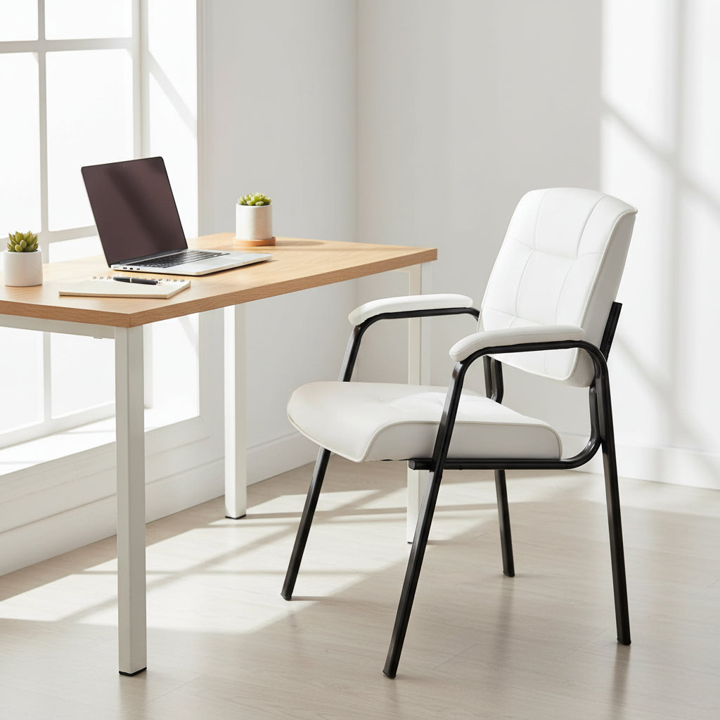 Fauteuils de bureau de direction en cuir de qualité supérieure avec accoudoirs rembourrés