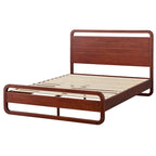 Lit plateforme Queen en bois massif