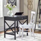 Bureau en bois de ferme à cadre en X Simple Living