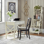 Bureau en bois de ferme à cadre en X Simple Living