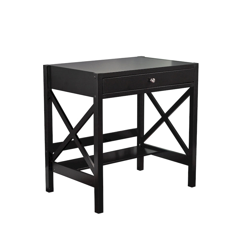 Bureau en bois de ferme à cadre en X Simple Living