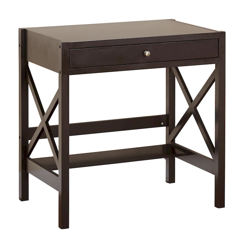 Bureau en bois de ferme à cadre en X Simple Living