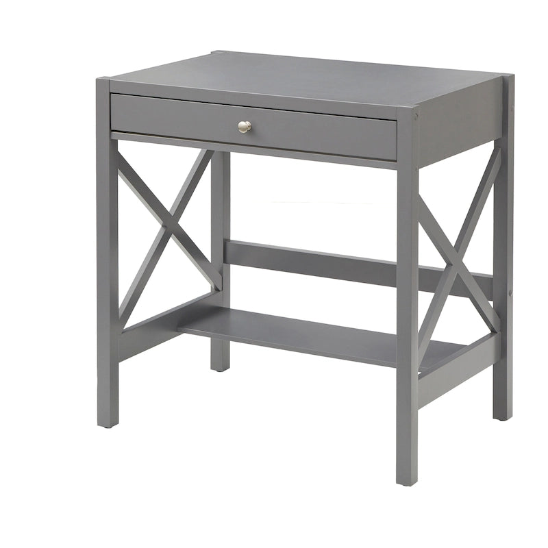 Bureau en bois de ferme à cadre en X Simple Living