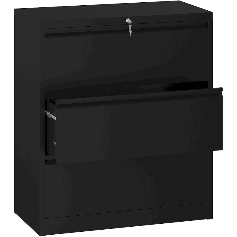 Classeur latéral en acier avec serrure, 2/3/4 tiroirs, 35W, pour documents A4,