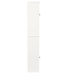 Meuble de salle de bain colonne en MDF blanc de 170 cm avec rangement à linge