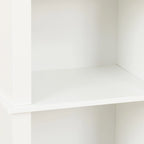 Meuble de salle de bain colonne en MDF blanc de 170 cm avec rangement à linge