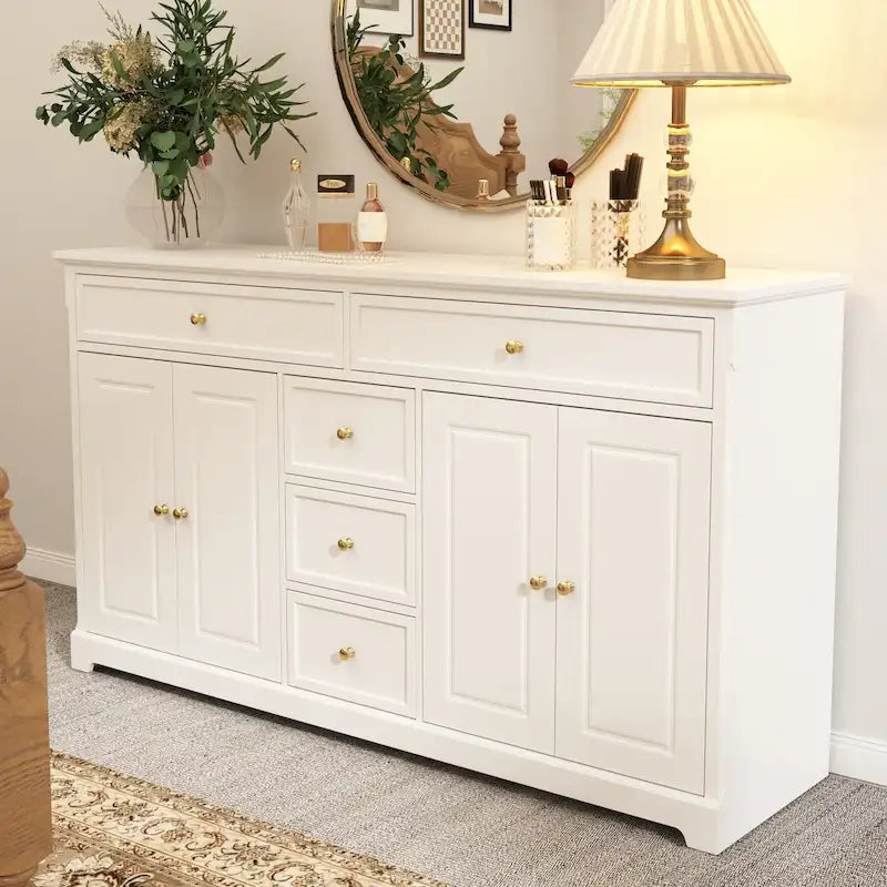 Bibliothèque Meuble de Rangement Buffet Laqué Commode
