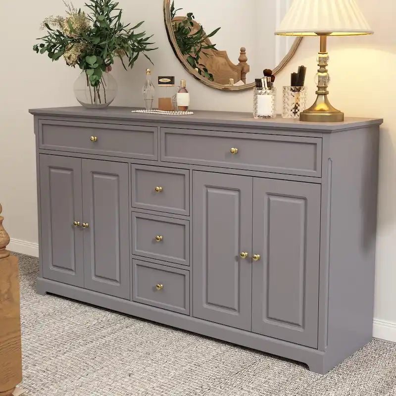 Bibliothèque Meuble de Rangement Buffet Laqué Commode