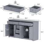 Bibliothèque Meuble de Rangement Buffet Laqué Commode