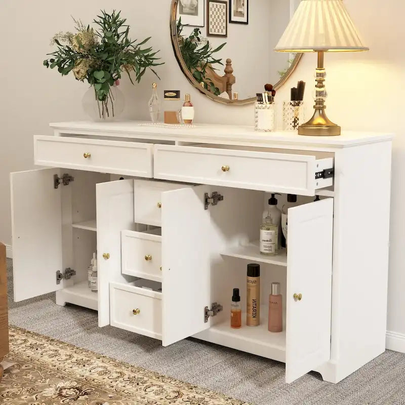 Bibliothèque Meuble de Rangement Buffet Laqué Commode