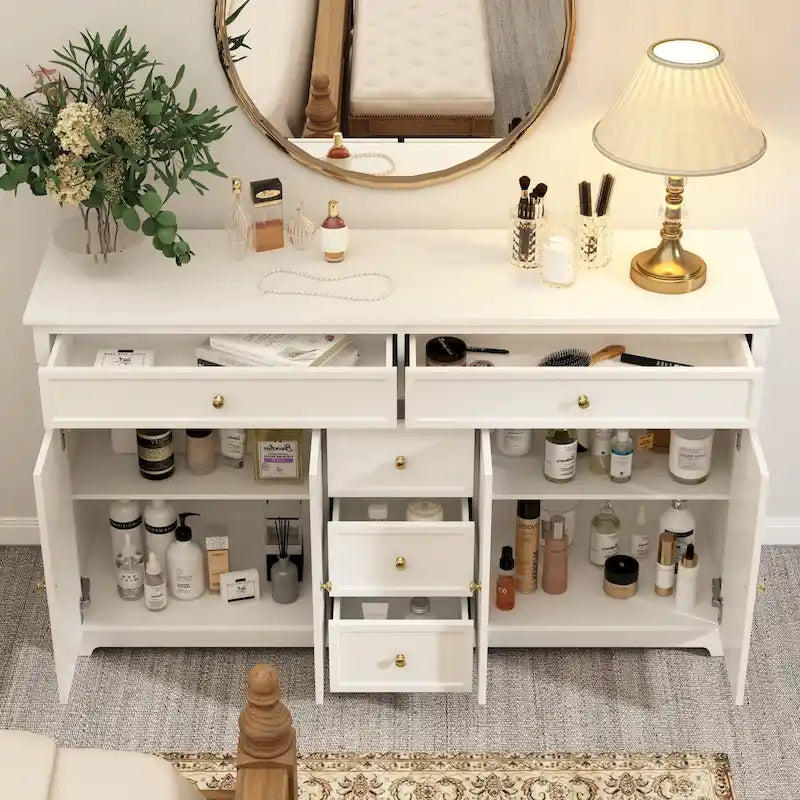 Bibliothèque Meuble de Rangement Buffet Laqué Commode