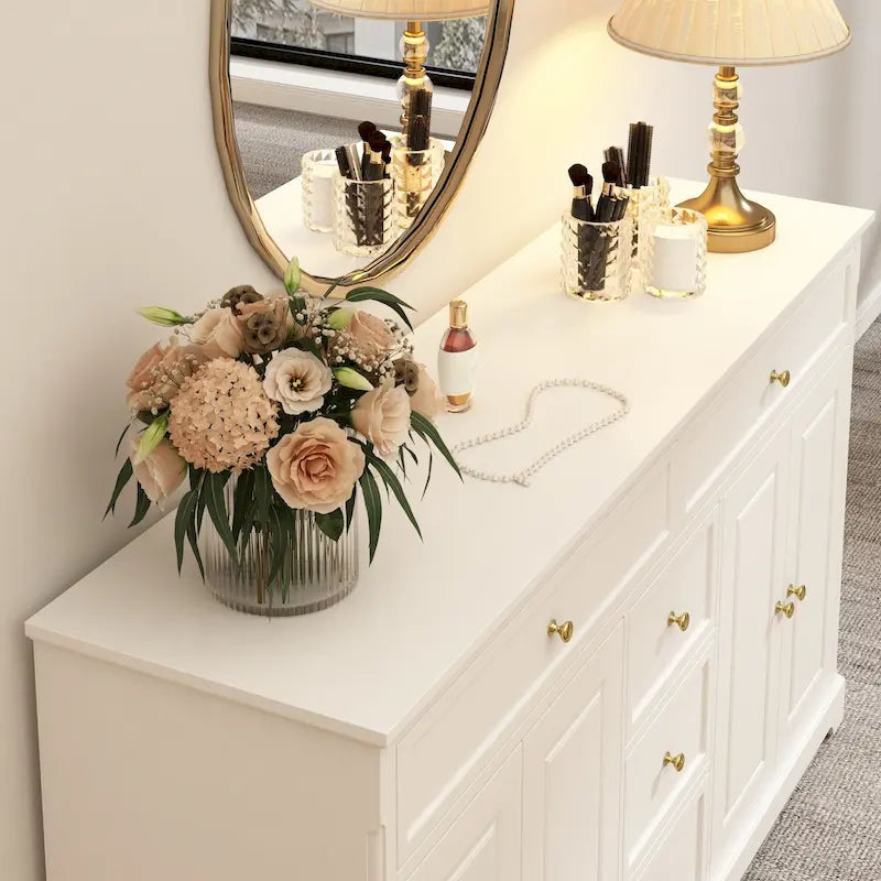 Bibliothèque Meuble de Rangement Buffet Laqué Commode