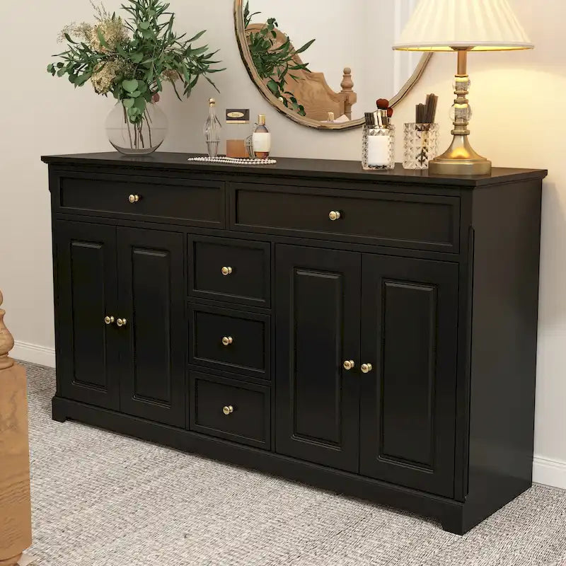 Bibliothèque Meuble de Rangement Buffet Laqué Commode