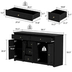 Bibliothèque Meuble de Rangement Buffet Laqué Commode